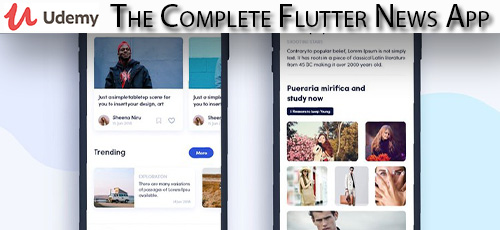 دانلود Udemy The Complete Flutter News App آموزش کامل ساخت اپ های جدید با فلاتر